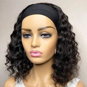 100% HUMAN HAIR HEADBAND WIG
